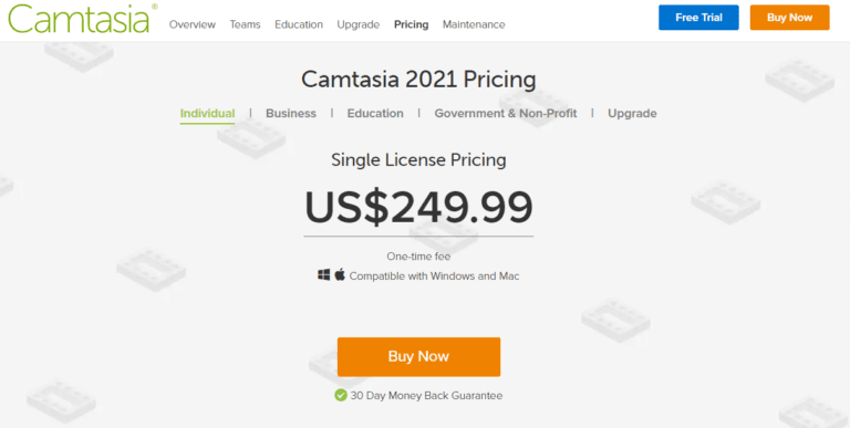 camtasia free trial countdown